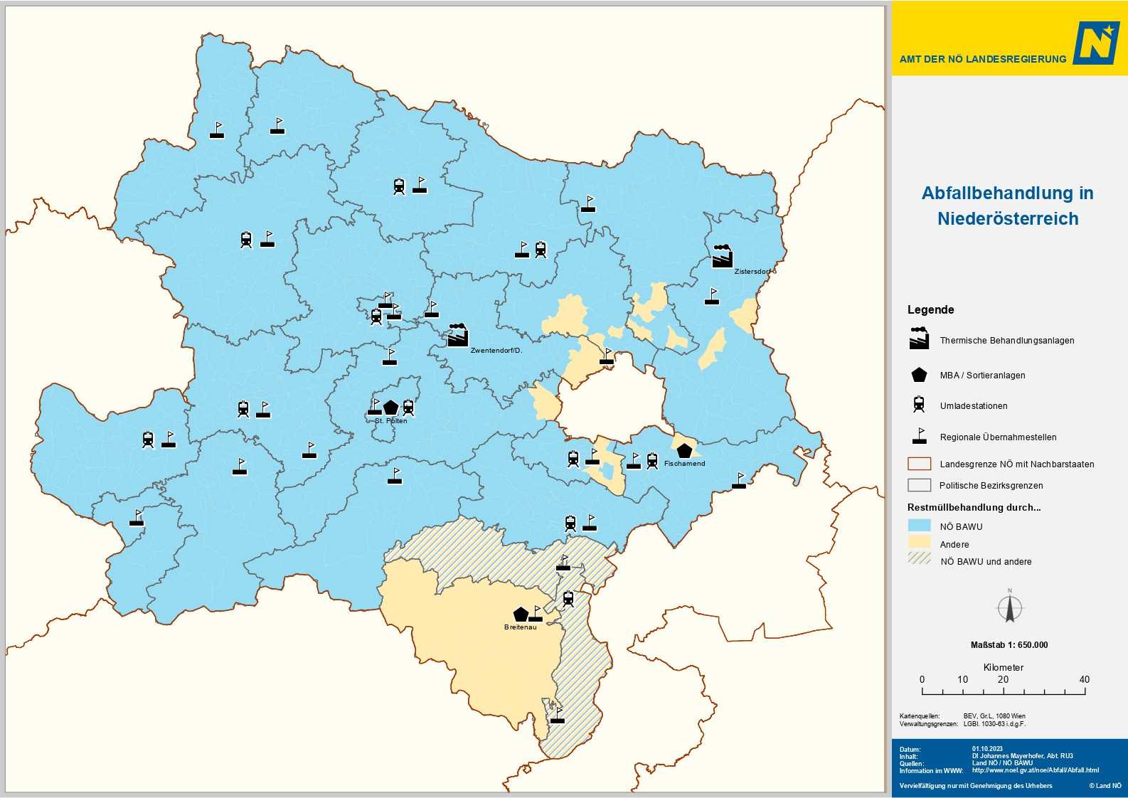 Abfall Behandlungsstruktur in NÖ